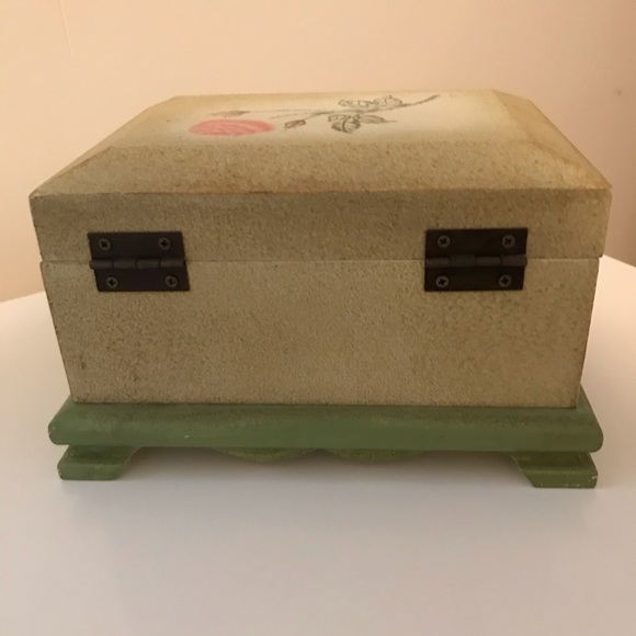 Decoline Botanical/Floral Wooden Trinket Box Decor/Desk/Bookshelf Organization - Picture 3 of 8